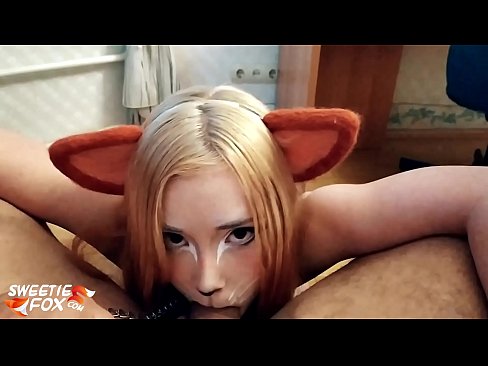 ❤️ कित्सुने तिच्या तोंडात डिक आणि कम गिळले ❤️❌  आमच्याकडे mr.pornpictureshq.ru ❤